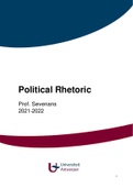 Summary Political Rhetoric