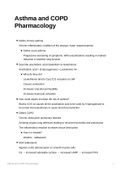 Asthma and COPD Pharmacology