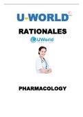 (NCLEX) UWorld Pharmacology Rationales 2022