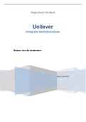 OE10: Financiële rapportages (Unilever, 8 behaald)/