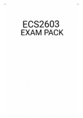 ECS2603 EXAM PACK