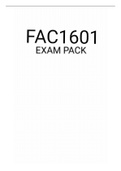 FAC1601 EXAM PACK