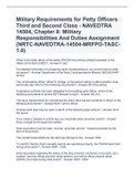 Military Requirements for Petty Officers Third and Second Class - NAVEDTRA 14504, Chapter 8: Military Responsibilities And Duties Assignment (NRTC-NAVEDTRA-14504-MRFPO-TASC-1.0)