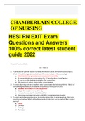 BEST RATED A+ HESI RN EXIT Exam Questions and Answers 100% correct latest student guide 2022