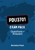 PDU3701 - EXAM PACK (2022)