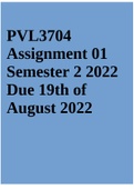 PVL3704 Assignment 01 Semester 2 2022