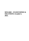 MNG2602- CONTEMPORARY MANAGEMENT EXAM PAPERS & SOLUTIONS | Graded A 2021. 