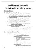 samenvatting inleiding tot het recht '21-'22