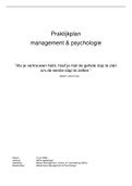 NCOI MCC Praktijkplan masterclass Management & Psychologie, cijfer 8 (juli 2022) incl. beoordeling