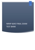 NRNP 6645 FINAL EXAM TEST BANK