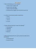 BIOCHEM C785 MODULE 3 MYOGLOBIN AND HEMOGLOBIN WITH BOTH QUESTIONS AND ANSWERS