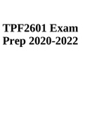 TPF2601-Teaching Practice 1 Exam Prep 2020-2022.