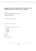  Chapter 5:TEST BANK- ESSENTIALS OF HUMAN ANATOMY AND PHYSIOLOGY 11th Edition ELAINE N. MARIEB. 