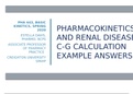 Renal Disease Pharmacokinetics Practice