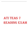 ATI TEAS 7 READING