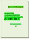 HESI Fundamentals   •	12 Latest Versions •	Verified Questions and Answers 