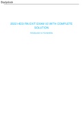 2022 HESI RN EXIT EXAM V2 WITH COMPLETE SOLUTION