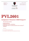 PVL2601 Assignment 1 Semester 2 2022 