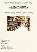 NCOI moduleopdracht Projectmanagement 2022 - Verbouwing Winkel Cash Carry - Geslaagd met een 9 met Feedback