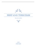 NRNP 6645 Midterm Exam – Psychotherapy with Multiple Modalities