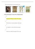 Sophia Art History II Milestone 1, Questions with Complete Answers