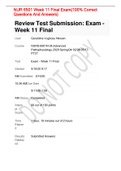NUR 6501 Week 11 Final Exam (100% Correct Questions And Answers)
