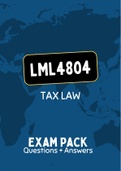 LML4804 (NOtes, ExamPACK, QuestionPACK)