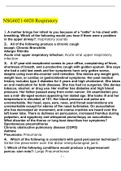 Exam (elaborations) NSG 6020 WEEK 3 RESPIRATORY STUDY GUIDE (LATEST- 2021) / NSG6020 WEEK 3 RESPIRATORY STUDY GUIDE: SOUTH UNIVERSITY (LATEST GUIDE, DOWNLOAD TO SCORE “A” )