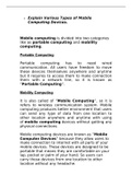 Mobile Computing Devices Explanation