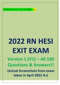 HESI EXIT RN 2022 V1