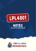 LPL4801 - Notes (Summary)