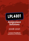 LPL4801 - Combined Tut201 Letters (2008-2022)