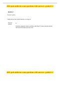 6541 peds midterm exam questions with answers  graded A+