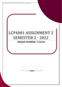 LCP4801 ASSIGNMENT 2 SEMESTER 2 - 2022 