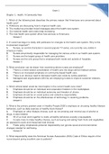 NR 442 COMMUNITY HEALTH NURSING EXAM 1 PRACTICE QUESTIONS (INSTRUCTOR COPY) DOWNLOAD TO SCORE A