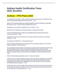 (Answered) Anthem Health Certification Tests Quizzes 2022_Bundled.