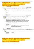 NUR MISC Pharm Midterm Exam Questions and Answers Rated A+ new update 2022/2023(100 questions)