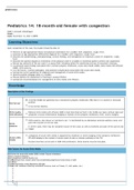 Pediatrics 14: 18-month-old female with congestion