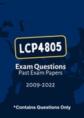 LCP4805 - Exam Questions PACK (2009-2022)