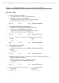 Theories of Personality, Schultz - Exam Preparation Test Bank (Downloadable Doc)