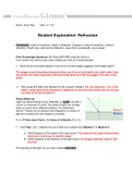 	Springbrook High PHYS 101- Gizmo_Refraction Lab