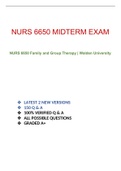 NURS 6650 MIDTERM EXAM | WALDEN UNIVERSITY | 2022-2023