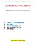 NURS 6650 FINAL EXAM | WALDEN UNIVERSITY | 2022-2023