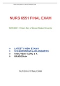 NURS 6551 FINAL EXAM | Walden University | 2022-2023