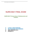 NURS 6541 FINAL EXAM | Walden University | 2022-2023