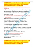 NURS MISC Maternity Final Exam Questions And Answers Rated A+ Guaranteed Success Latest Update 2022 Chapter 1-Chapter 24 NURS MISC Maternity Final Exam Questions And Answers Rated A+ Guaranteed Success Latest Update 2022 Chapter 1-Chapter 24 