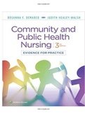 Community and Public Health Nursing 3rd Edition DeMarco Walsh Test Bank