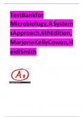 Test Bank for Microbiology, A Systems Approach, 6th Edition, Marjorie Kelly Cowan, Heidi Smith | Complete Guide A+