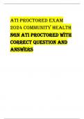 ATI ProcTored exAm  2024 commUNITY HeALTH  NGN ATI ProcTored WITH  correcT QUeSTIoN ANd  ANSWerS    A nurse is admitting a client who has decreased circulation in his left leg. Which of the following actions should the nurse take first? A) Evaluate pedal 