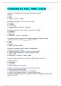 HUNTERS ED FALL FINAL EXAM QUESTIONS AND ANSWERS - HUNTERS ED - Stuvia US